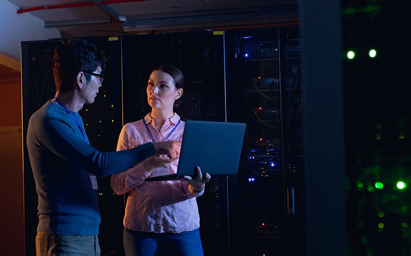 Ping Identity orchestration and automation solutions help you run your business securely Professionals on a data center