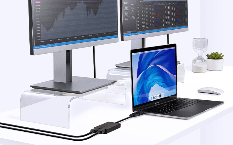 With Plugable graphic adapters, you’ll connect one or two screens with ease. Plugable graphic adapters