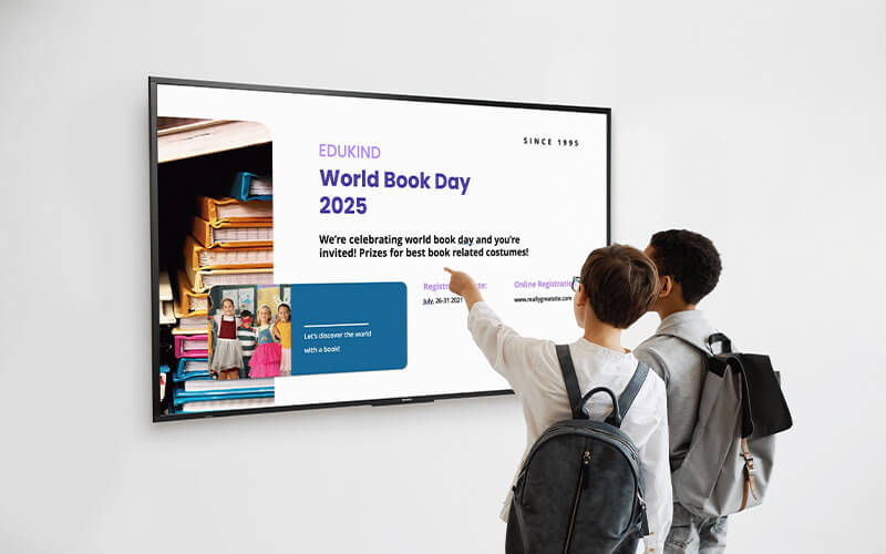 ActivPanel D-Series Students trying the ActivPanel D-Series