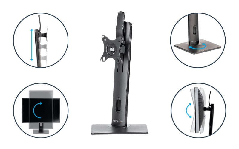 Free-standing single monitor mount Free-standing single monitor mount