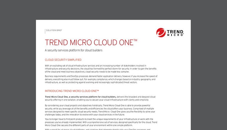 Trend Micro Cloud One thumbnail