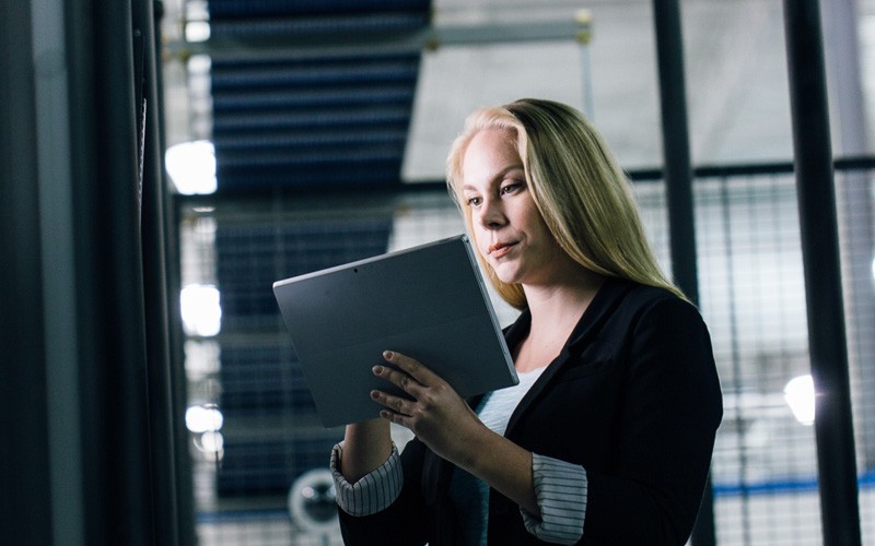 Trend Micro Remote Manager provides service providers with a single solution for on-premises Professional working on tablet