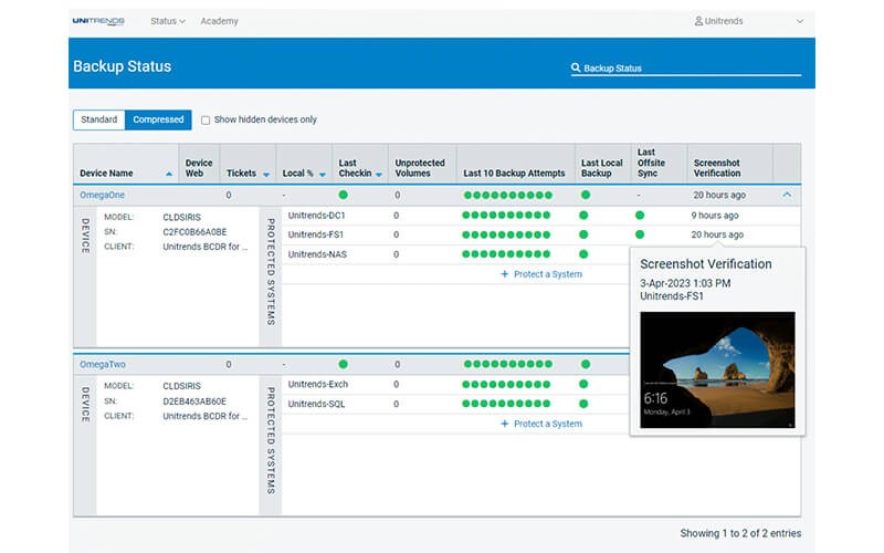 Backup for Microsoft Azure Backup for Microsoft Azure back up status
