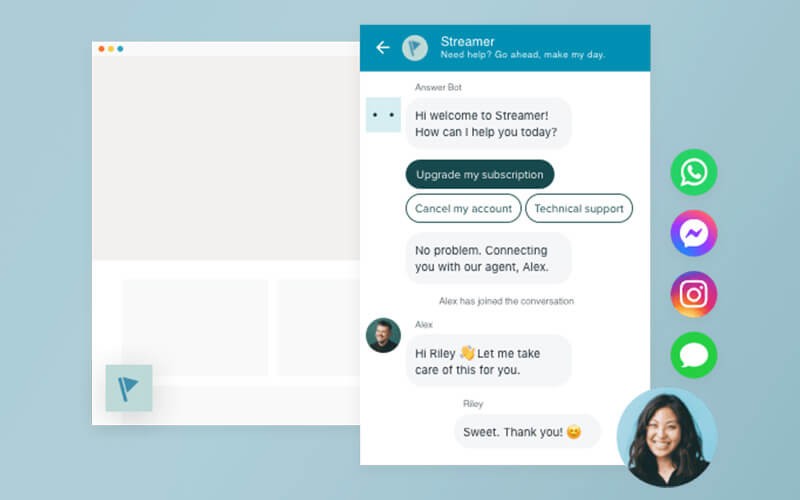 Effortless social messaging add-ons Social messenging